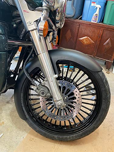 Tarazon 21X3.5 16X3.5 Fat Spoke Front Rear Wheels Rims For Harley Davidson Touring Baggers Street Glide, Road Glide, Road King, Electra Glide Ultra Classic 1984-2008 #TOP6
