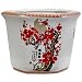 Oriental Furniture 10" Cherry Blossom Porcelain Flower Pot