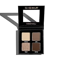 Vista 1 de Paleta de sombras de ojos Quad de Sigma Beauty – Sombra de ojos para maquillaje Quad con una fórmula mantecosa y suave y tonos acumulables