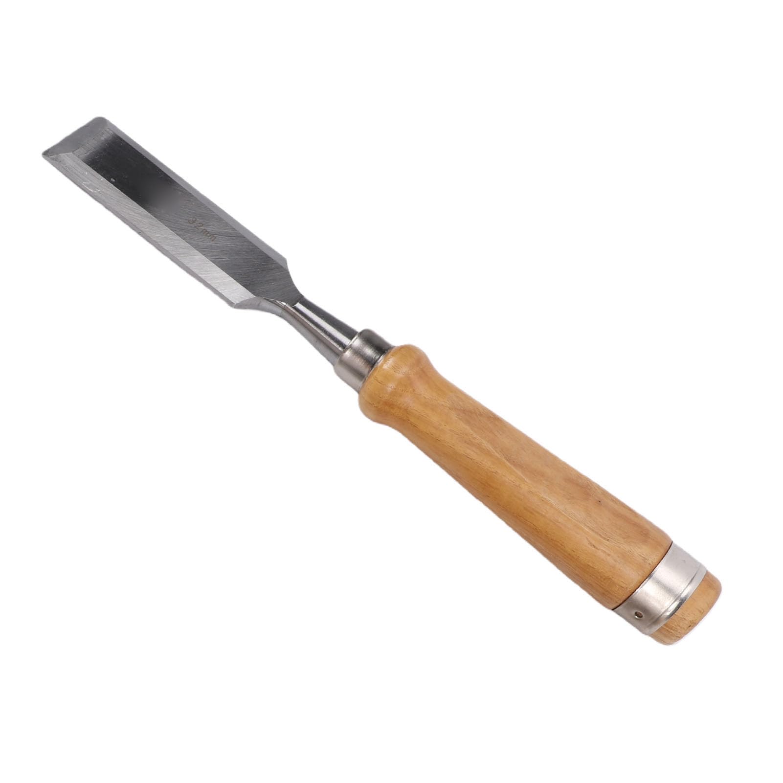 SIXRUN Set di Scalpelli per Legno Scalpelli per Legno in Acciaio CR V 4 Pezzi Lama Smussata da 10 20 24 32 Mm con Manici e Custodia per Carpenteria Falegnameria Intaglio Modellazione