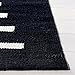 SAFAVIEH Montauk Collection Area Rug - 8' x 10', Black & Ivory, Handmade Flat Weave Boho Farmhouse Cotton Modern Stripe, Ideal for High Traffic Areas in Living Room, Bedroom (MTK313Z)
