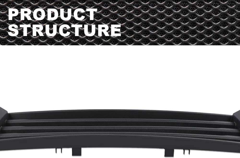 Front Bumper & License Plate Bracket Mount Fascia Cover Compatible with Ford F150 2015 2016 2017 FL3Z-17E810-AA FL3Z-17A385-A