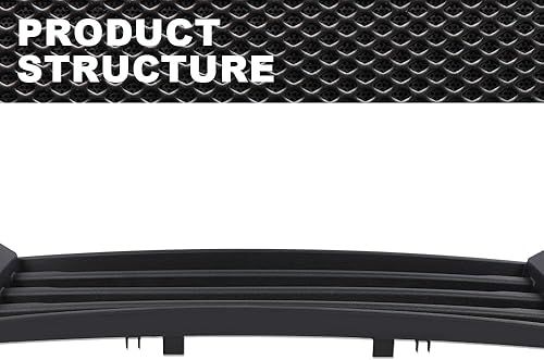 Miniatura 5 de Parachoques delantero y soporte para placa de matrícula compatible con Ford F150 2015 2016 2017 FL3Z-17E810-AA FL3Z-17A385-A