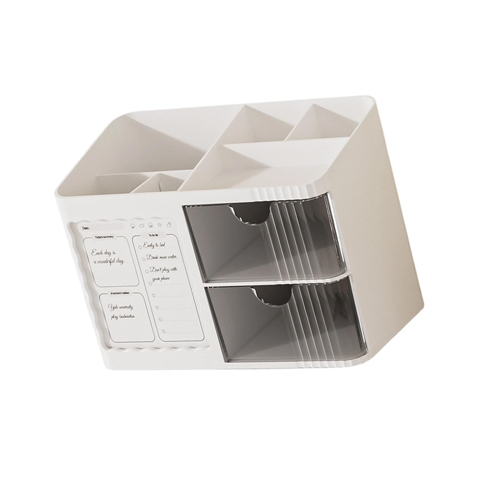 JSGHGDF Stylish Desk Storage with Multiple Compartments for Keeping Supplies in Order Ideal for Work or Study Study Table Planner