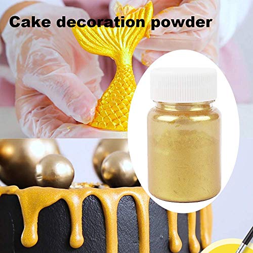Edible Luster Dust - Baking decoration powder & Dust Food-Grade Luster Dust Gold Powder for Cake Fondant - Chocolate Decoration Flash Glitter Powder Baking Color Dust 10PCS - Thumbnail 6