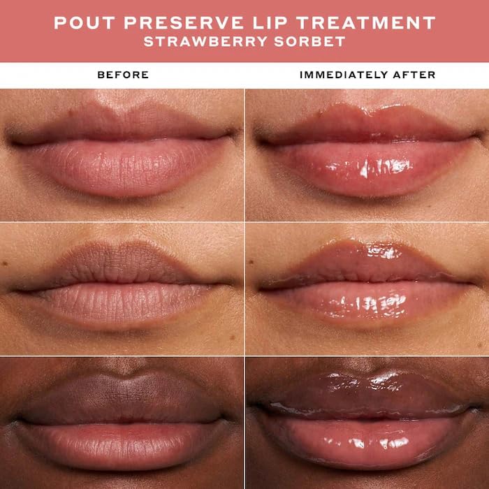 Preserve Hydrating Peptide Lip Treatment - Color: Strawberry Sorbet - Size: 0.4 oz