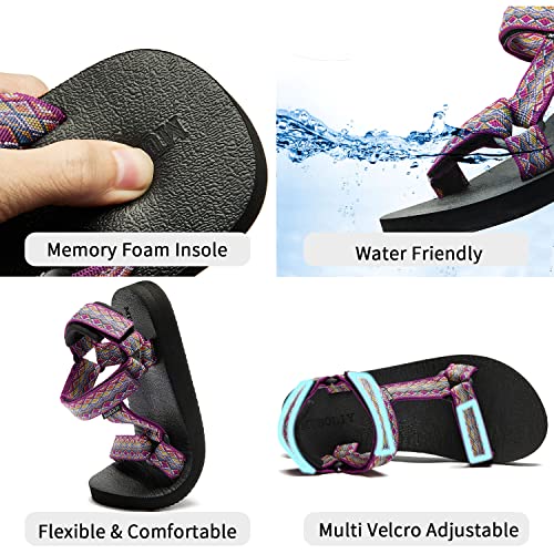 Image of Women's Original Sandals Comfortable Quick-Drying Casual Sport Sandal Walking Hiking Water Sandals With Arch Support