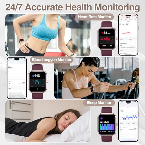 Image of Smart Watch for Women Men with Bluetooth Call, Alexa Built-in Smartwatch, 1.83 inchDIY Dial Fitness Watch with Sleep Heart Rate Monitor, 110+ Sport Modes, IP68 Waterproof Watch Compatible with Android iOS