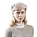 F FADVES Fascinator 100% Wool Pillbox Hats Cocktail Party Wedding Church Fedora Camel