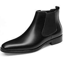 GIFENNSE Mens Chelsea Boots Leather Dress Boots for Men