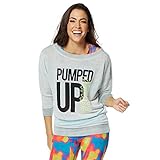Zumba Womens Burnout Pullover