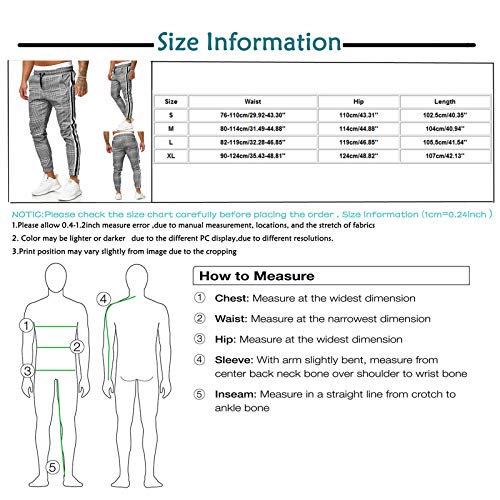 URIBAKY - Pantaloni da jogging da uomo, a