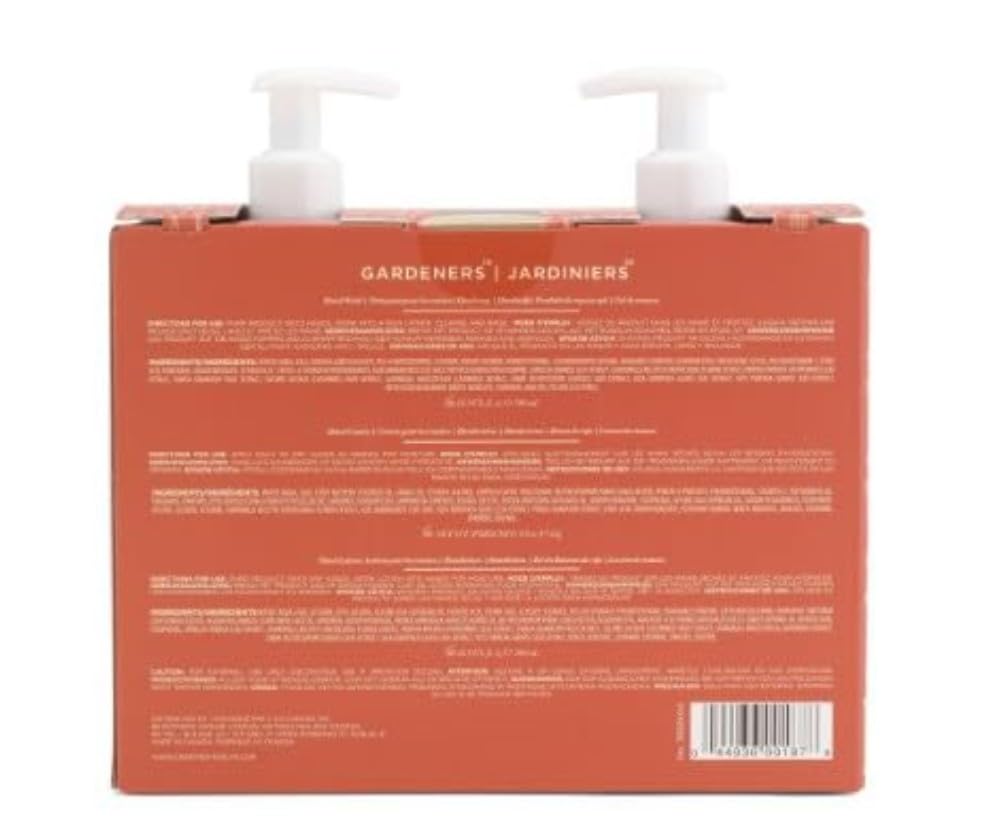 CRABTREE & EVELYN 3pc Hand Wash Hand Lotion And Hand Cream Boxed Set (Gardeners)