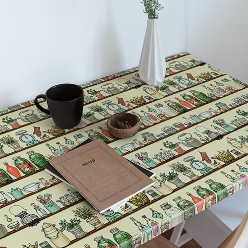 Articles de cuisine de dessin animé en sticker décoratif adhésif Wallfluent - 4