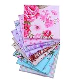 Shuan Shuo New Flower Series Cotton Fabric Quilting Patchwork Fabric Fat Quarter Bundles Fabric For Sewing DIY Crafts Handmade Bags Pillows 40X50cm 9pcs/lot