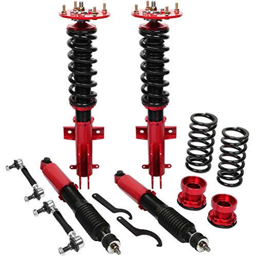 OCPTY Coilovers Suspension Lowering Kit Adjustable Height Full Coil Springs Struts Shock fit for 2005-2014 for Ford for Mustang