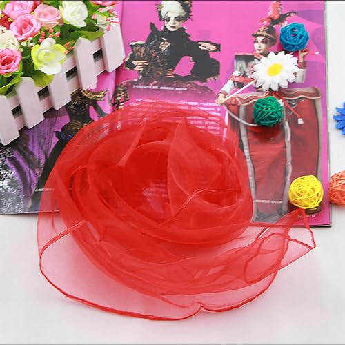 Image of Larcele 12 Pieces Juggling Dance Scarf for Performance Prop Accessory 24 x 24 inches WDSJ-02