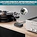 YGiTK Phono Turntable Preamp, Mini Preamplifier with RCA Input & 6.35MM Headphone and RCA Output, Low Noise Operation for MM Electronic Stereo Audio Hi-Fi Phonograph/Record Player 12V DC Power Adapter