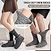Sandsuced Merino Wool Thermal Boot Socks for Women Men Winter Warm Cozy Thick Hiking Socks 3 Pairs Christmas Stocking Stuffers (Grey/Black/Light Khaki,M)
