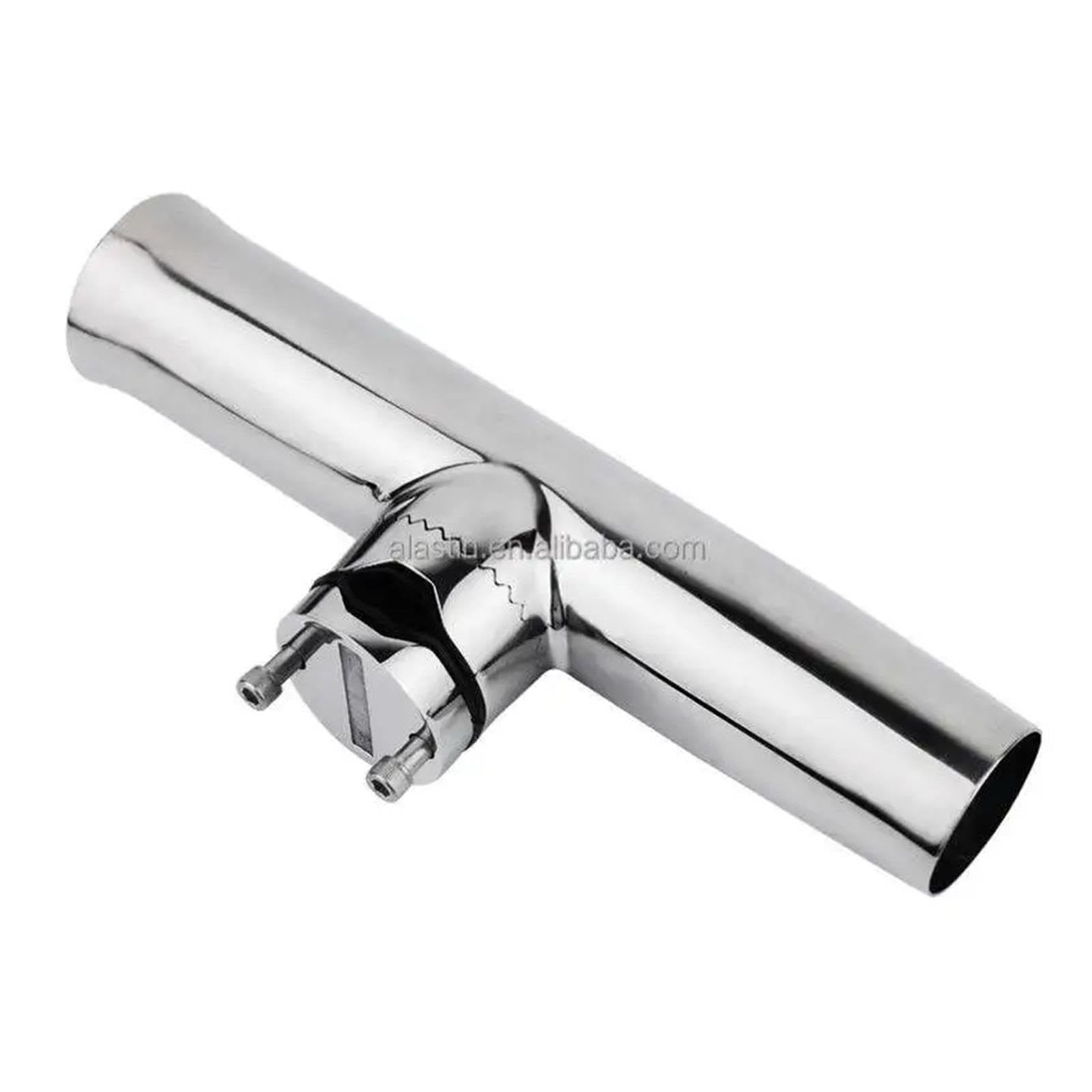 1 supporto for asta con morsetto regolabile in acciaio inox 316 da 19-50 mm