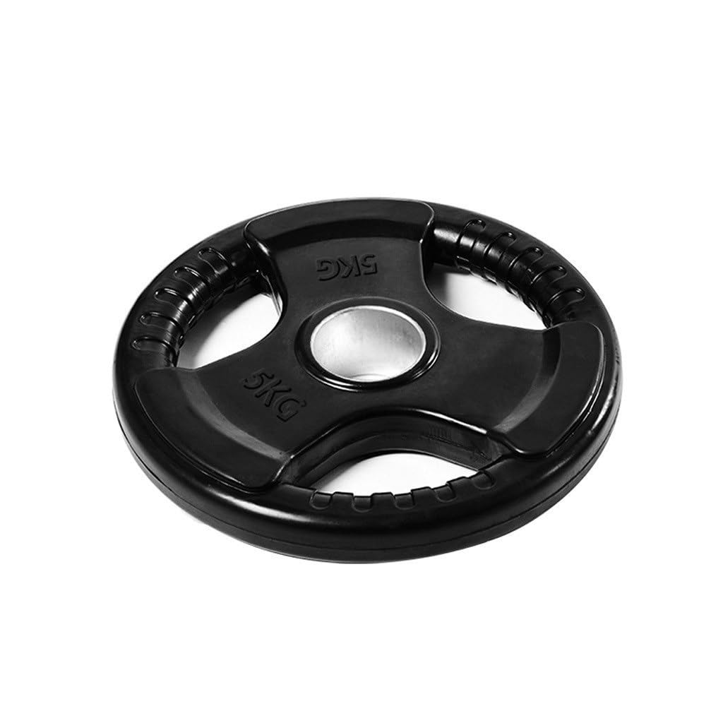 Singolo Bilanciere 2-inch Olimpico Grip Piatto, Nero Bilanciere Dipinto a Mano Gomma Grip casa Contrappeso 5kg, 10kg, 15kg