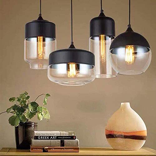 Lámpara colgante retro industrial de techo E27 para iluminación de cafeterías 4
