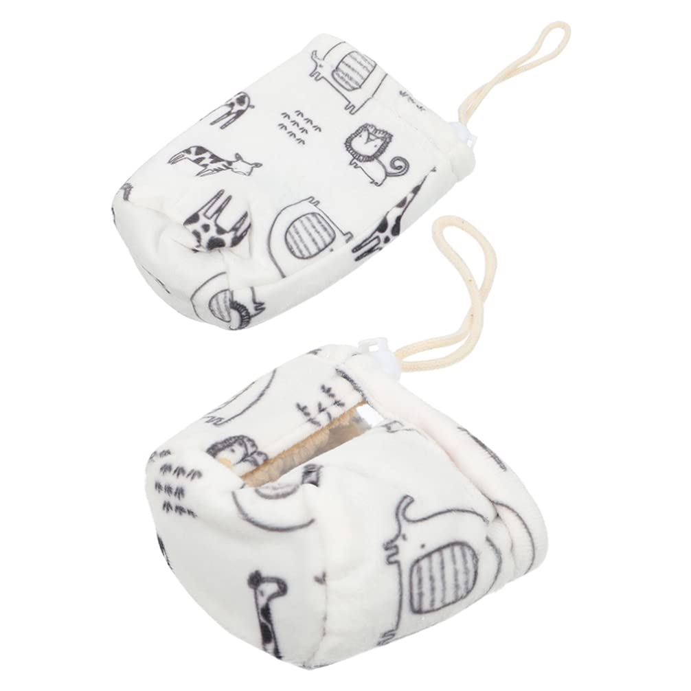 Milisten2pcs Baby Bottle Anti Drop Cover Glink Water Bottle Feeding Bottle Sleeve Bottles Baby Items Baby Stuff for Newborn Bottle Ornament White Cotton Heater Stainless Steel Toddler