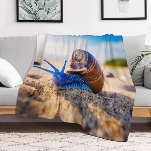 Couverture escargots flanelle chaude literie douillette lit