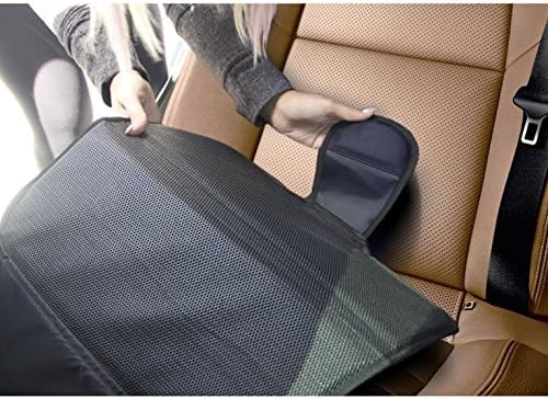 DRIVE AUTO PRODUCTS Car Seat Protectors (2-Pack, Black + Old Neoprene Backing)