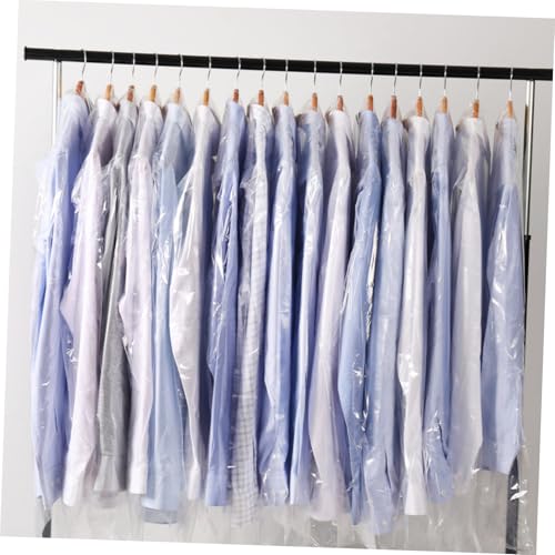 30pcs Clear Suit Bags for Closet Storage Transparent Garment Covers for Dresses Coats and Uniforms Dustproof Clothing Storage for Home and Travel Use 7