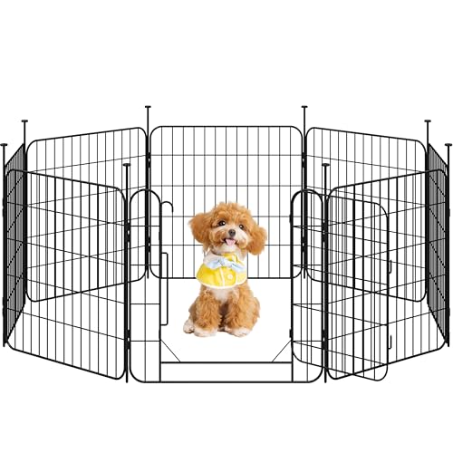 Yaheetech Recinto per Animali Domestici, 8 Pannelli Altezza 60 cm,