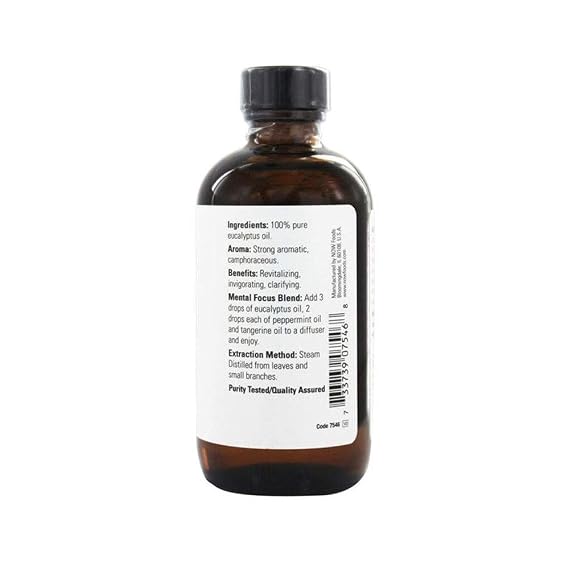 Now Foods 4floz now Eucalyptus Oil (733739075468)