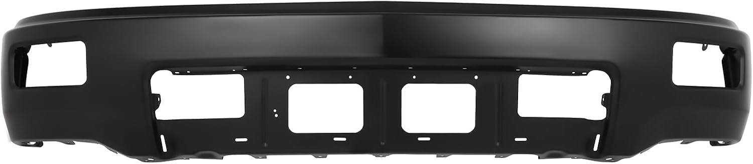 PENSUN Front Bumper Cover Black Steel Fit For 2014-2015 Chevy Silverado 1500 With Fog Holes OE Replacement：23138597 105-01686E