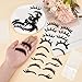 FINGERINSPIRE 20 Sets Eyelashes Patches 10 Styles Black Eyelash Applique Patches with Stickers Felt Cloth Eyelashes Craft Supplies Applique Patches Sewing Craft Decoration for DIY Clothes Decoration