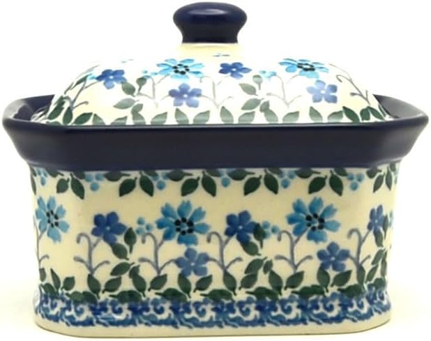 Polish Pottery Cake Box - Small - Georgia Blue