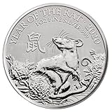 2020 Lunar Ratte 2020, 1 Unze Silbermünze, incl. Münzkapsel, Neuware