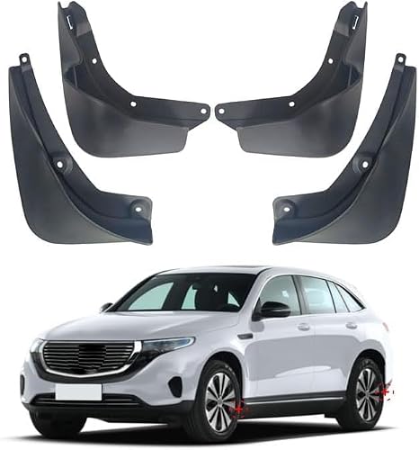 Weiyh Normal No Drill Mud Flaps For Car Front Rear Wheel For Benz Eqc 2018-2024