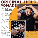 Suavecito Pomade For Men - Medium Hold Shine Water Based oz Pack Wax Like Flake All Day Hair Free Gel Hairstyles Easy To Wash Out - Image 5