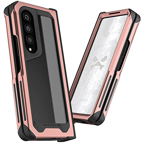 Coque antichoc Galaxy Z Fold 4 Ghostek ATOMIC évite les bris d'écran avec bumper rose - 2