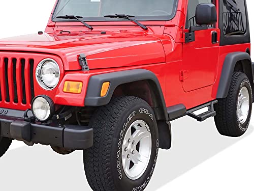 Estribos laterales acero inoxidable para Jeep Wrangler miniatura 2