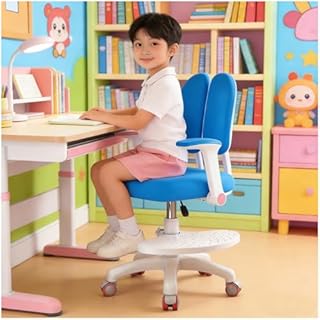 Locwanot sedia ergonomica girevole regolabile con braccioli e poggiapiedi per bambini