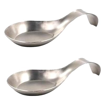 Dynore Set of 2 Stainless Steel Single Spoon Rest