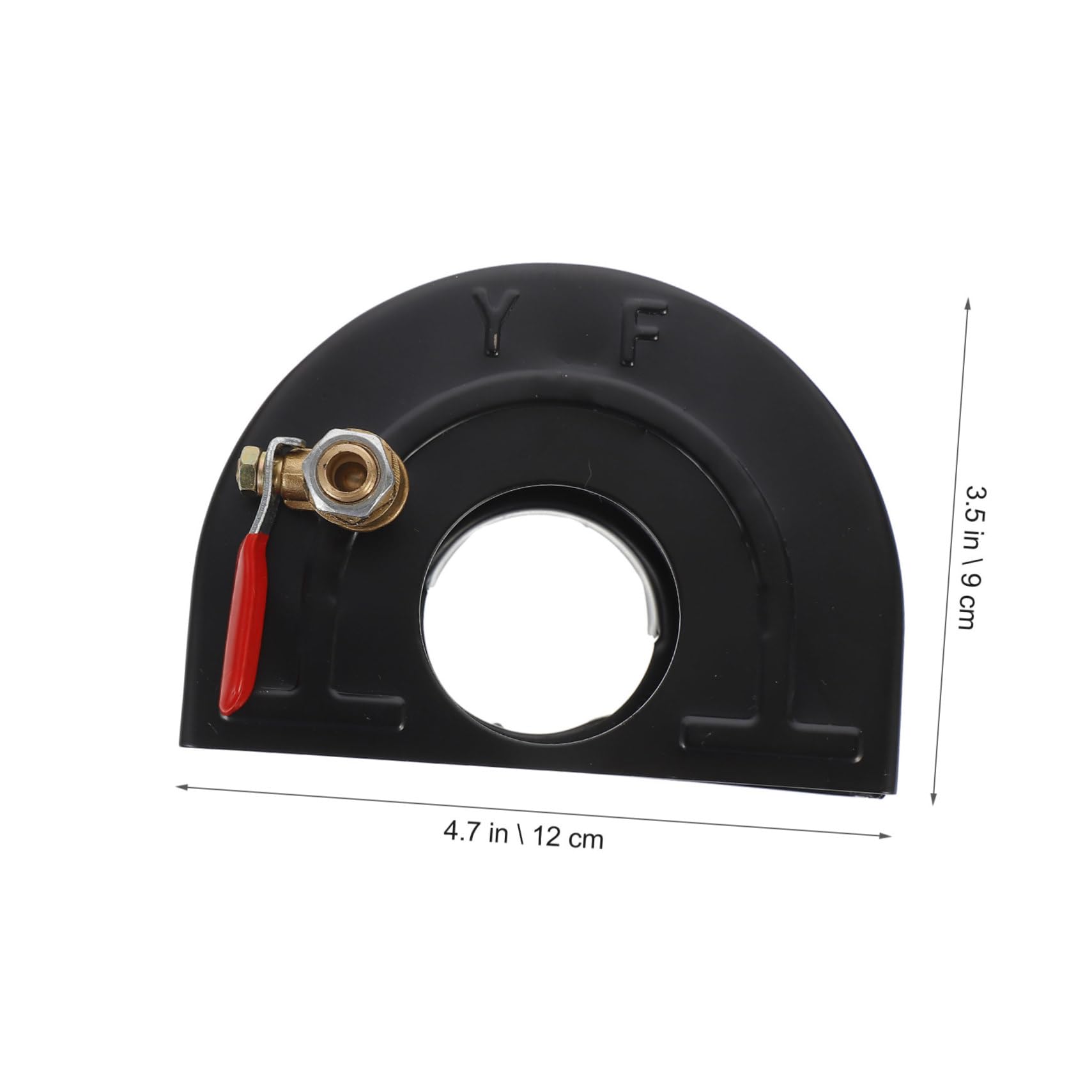 IWOWHERO Grinder Cover for Water Use 1pc Angle Grinder Add Water Shroud Protective Dust Cover Safe for Woodworking Black/white