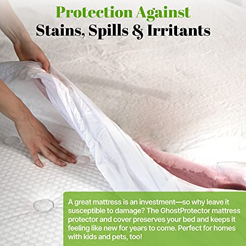 Ghostbed Waterproof Mattress Protector & Cover - Noiseless, Lightweight, Breathable & Plastic-Free - King #TOP2