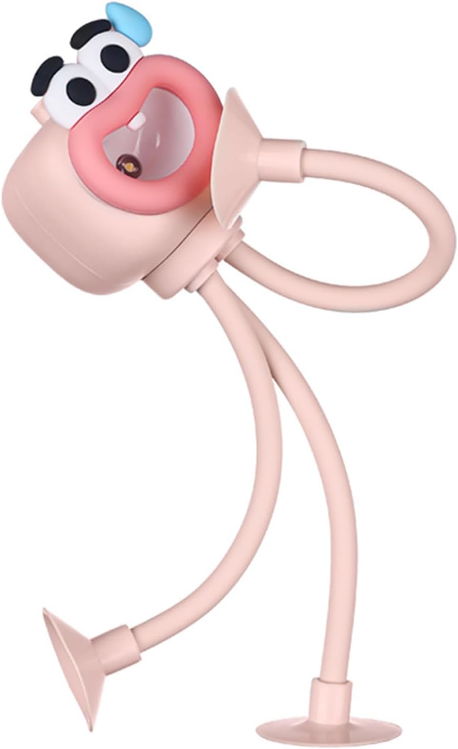 Changeable Shape Funny Night Light, 2025 DIY Shape Night Lights, Cute Suction Cup Night Light, Flexible Tripod Design, Night Lights for Bedroom Bathroom Hallway Kitchen Decorations (Pink)