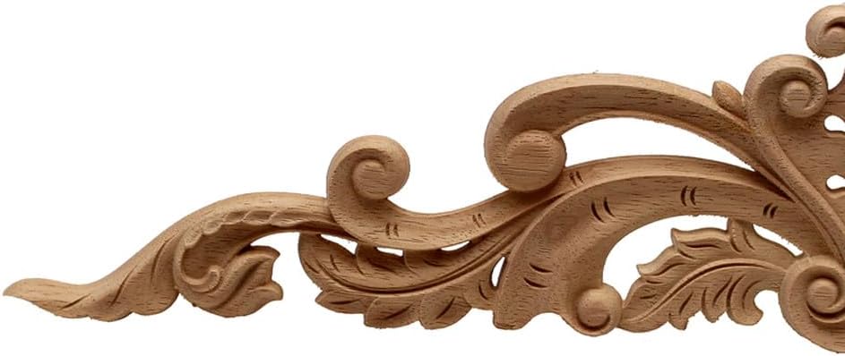未塗装の木製デカールアンティーク未塗装花大楕円形ラバーウッド家の装飾アクセサリー置物オブジェ家具木製モールディングアップリケアンレー  Amazon.co.jp: ウッドクラフトウッドアップリケウッドデカールアンレー彫刻未塗装レトロロングラージラバーウッドホーム家具壁 ... ヴィンテージフローラル木製彫刻コーナーアップリケ木製彫刻デカール家具キャビネットドアフレーム壁ホームデコレーションクラフト、70cm