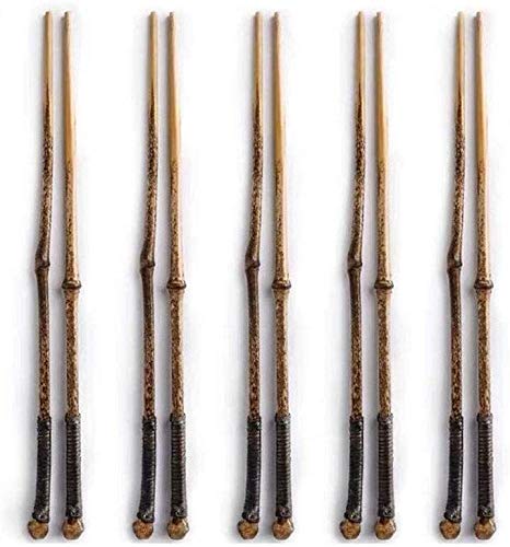 High Quality Chopsticks Japanese-Style Bamboo Chopsticks with Natural Creative Personality, Asian Tableware, 5 Pairs Cooking Chopsticks (Color : Zizhu)