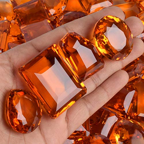 Attractive Yellow Citrine 200.00 Ct Lot Of 3-4 Pcs Mix Shape Yellow Citrine Loose Gemstones Lot For Jewelry Making Am-007 #TOP2