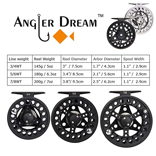 ANGLER DREAM Fly Fishing Rod and Reel Combo 3 WT Fishing Combo for Starter 4 Pieces Fly Rod Kit