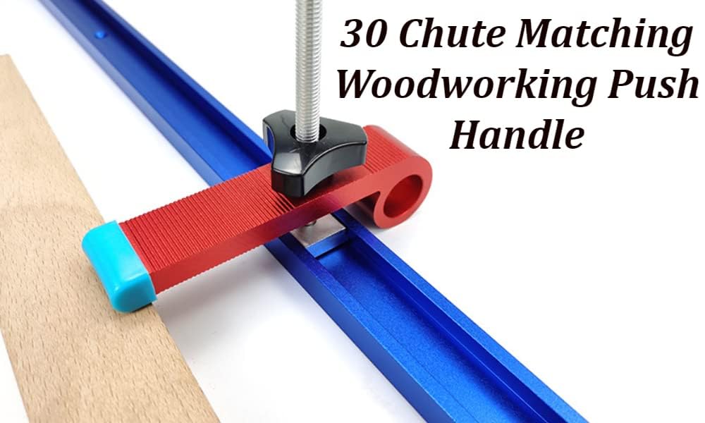 Fafeicy 2 pezzi per binario per mitra, in alluminio, blu, scanalatura a T, strumenti per la lavorazione del legno router tavolo 800/1000/1220 mm, resistente all'usura e durevole (2 × 800 mm)